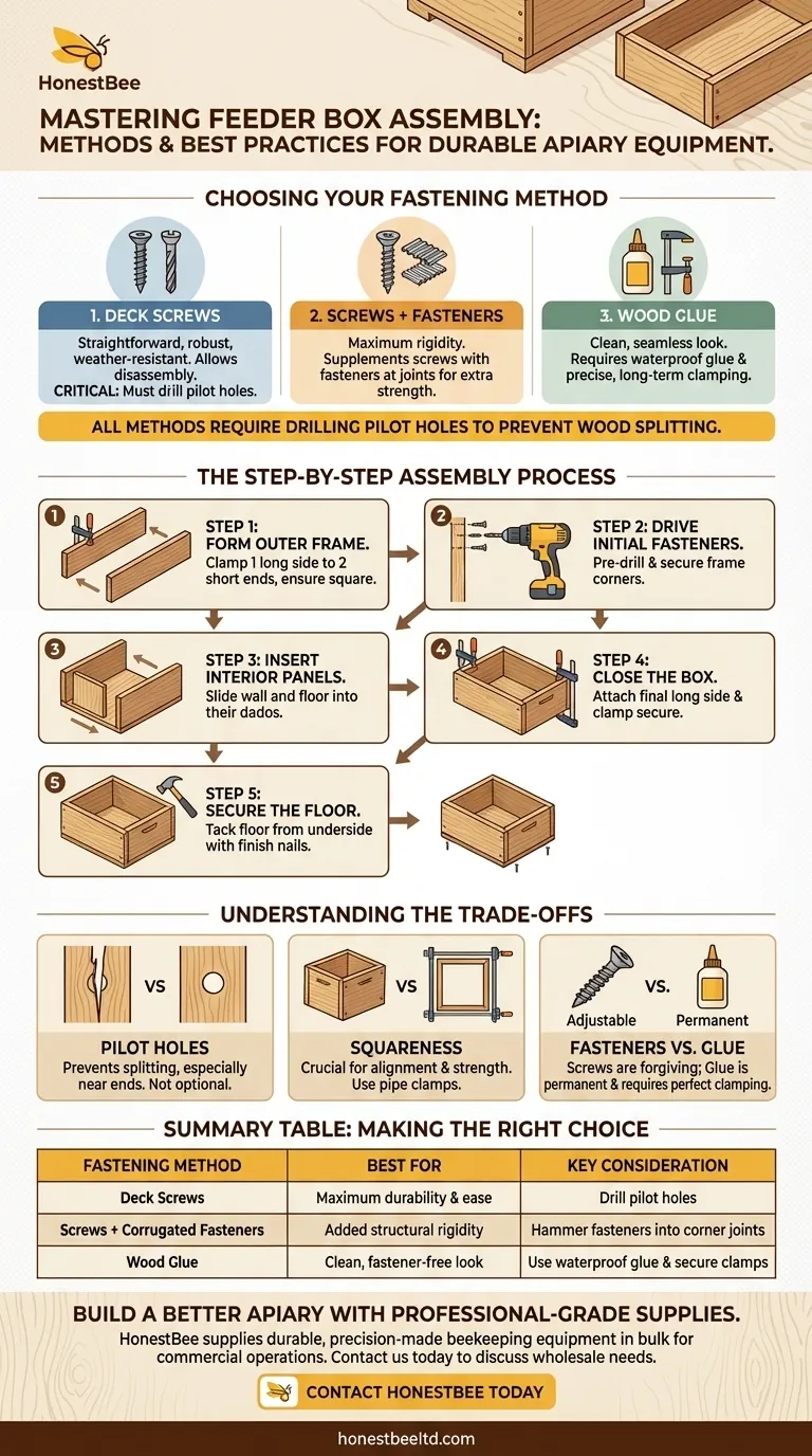 蜂箱喂食器有哪些组装方法？为您的蜂场建造一个耐用、方正的结构 图解指南