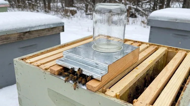 What are the openings at the end of the feeder box used for? A Strategic Tool for Hive Management