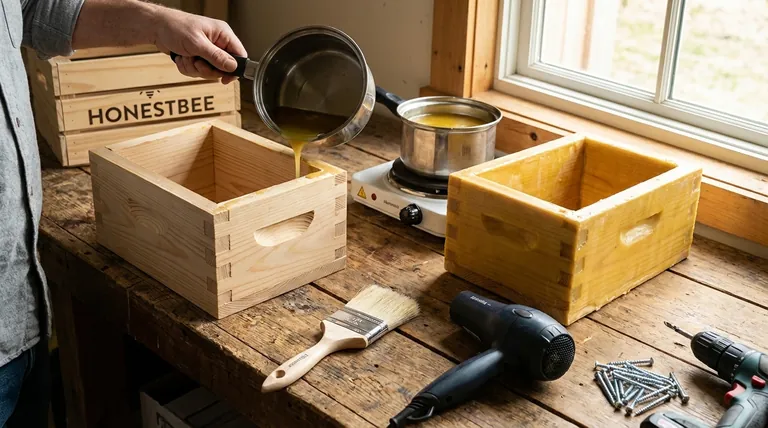 Comment la boîte d'alimentation est-elle imperméabilisée ? Obtenez un joint parfait et étanche avec de la cire d'abeille