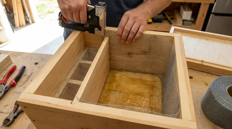 Come si installano la scaletta e la barriera in rete nella cassetta alimentatore? Una guida passo-passo per prevenire l'annegamento delle api