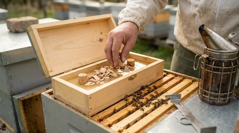 How should the feeder be prepared before placing it on the hive? A Step-by-Step Guide to Safe Feeding