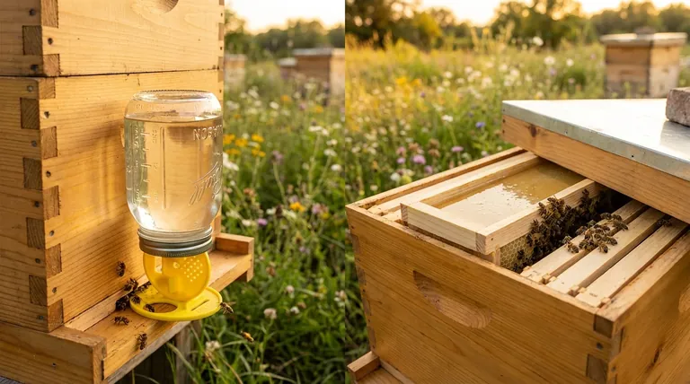 Quelles sont les deux méthodes d'utilisation de la solution d'alimentation des abeilles ? Choisissez la meilleure méthode pour votre ruche