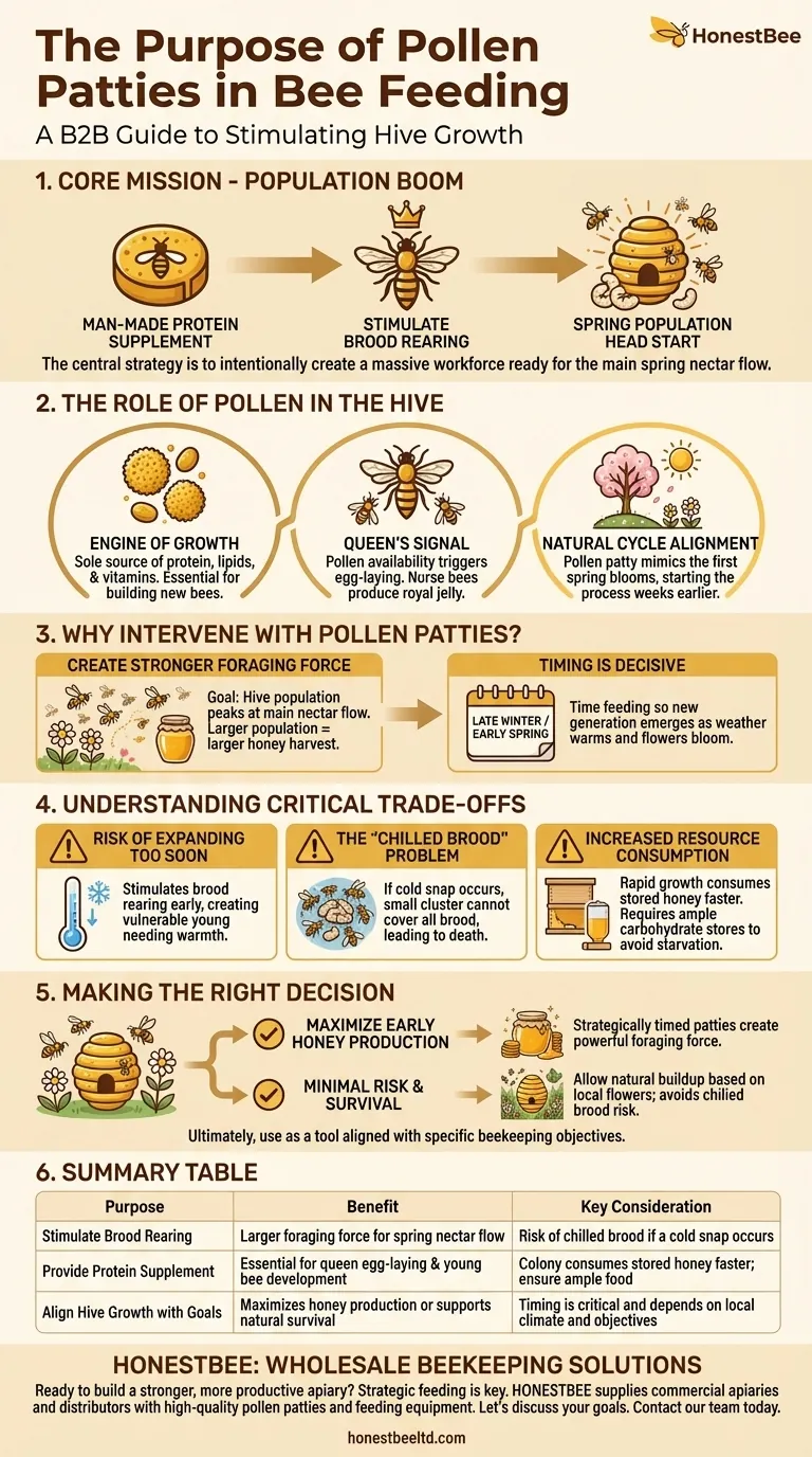 What is the purpose of pollen patties in bee feeding? Boost Your Spring Honey Harvest Visual Guide