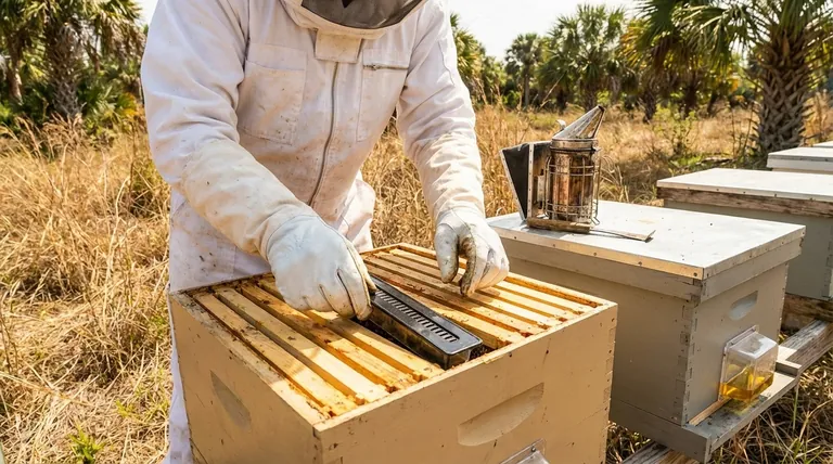 Qual è l'approccio raccomandato per gestire i piccoli coleotteri dell'alveare (Small Hive Beetles - SHB) nei climi caldi e tropicali? Costruire una forte difesa dell'alveare