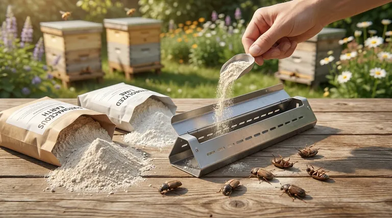 What alternative to oil is recommended for beetle traps? Switch to Dry Desiccants for a Cleaner, Odor-Free Solution