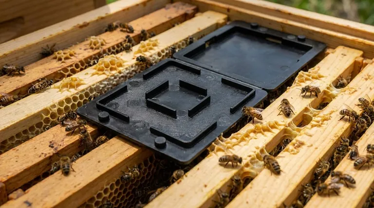 ミツバチの巣箱にカブトムシトラップはどのように設置すべきですか?完璧な面一(つらいち)設置で最大限の制御を実現