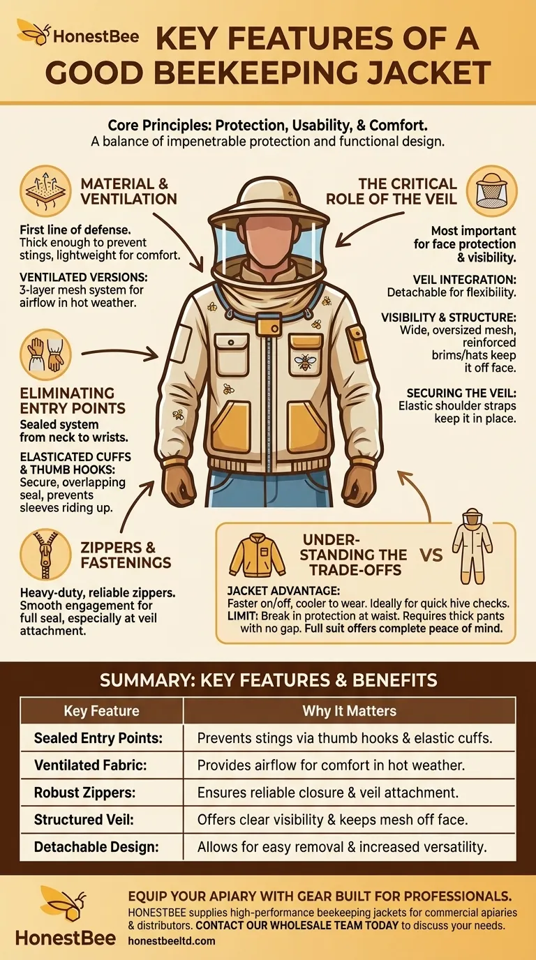 What are the key features of a good beekeeping jacket? Unlock Confidence and Comfort at the Hive Visual Guide