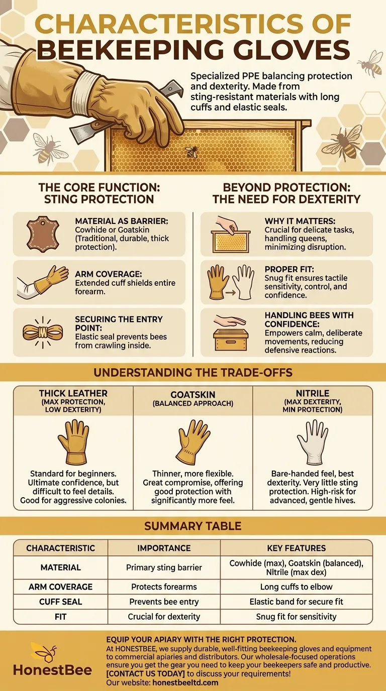Quali sono le caratteristiche dei guanti da apicoltura? Bilanciare la protezione dalle punture con la destrezza Guida Visiva