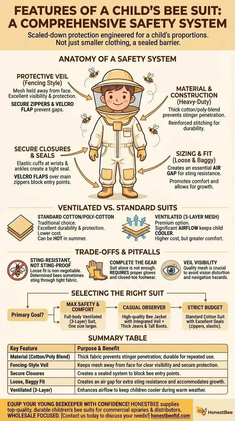 What are the features of children’s bee suits? Ensuring Complete Safety for Young Beekeepers Visual Guide