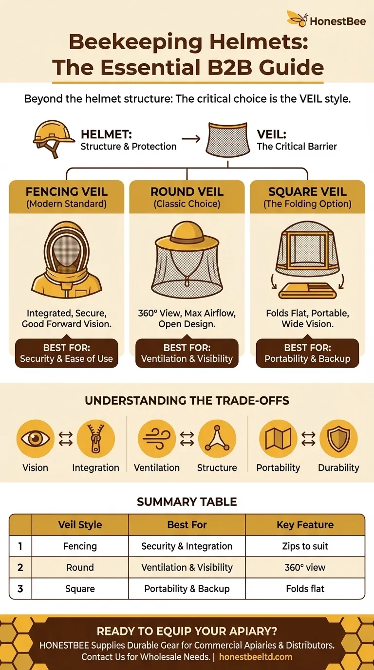 Quali tipi di caschi da apicoltura sono disponibili? Scegli il velo giusto per la massima protezione Guida Visiva
