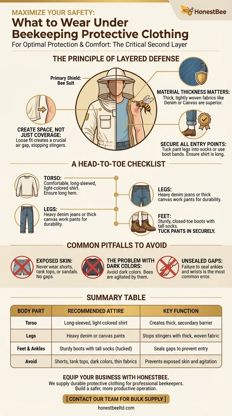 Was sollte unter der Imkerschutzkleidung getragen werden? Maximieren Sie Ihre Sicherheit mit der richtigen Basisschicht Visuelle Anleitung