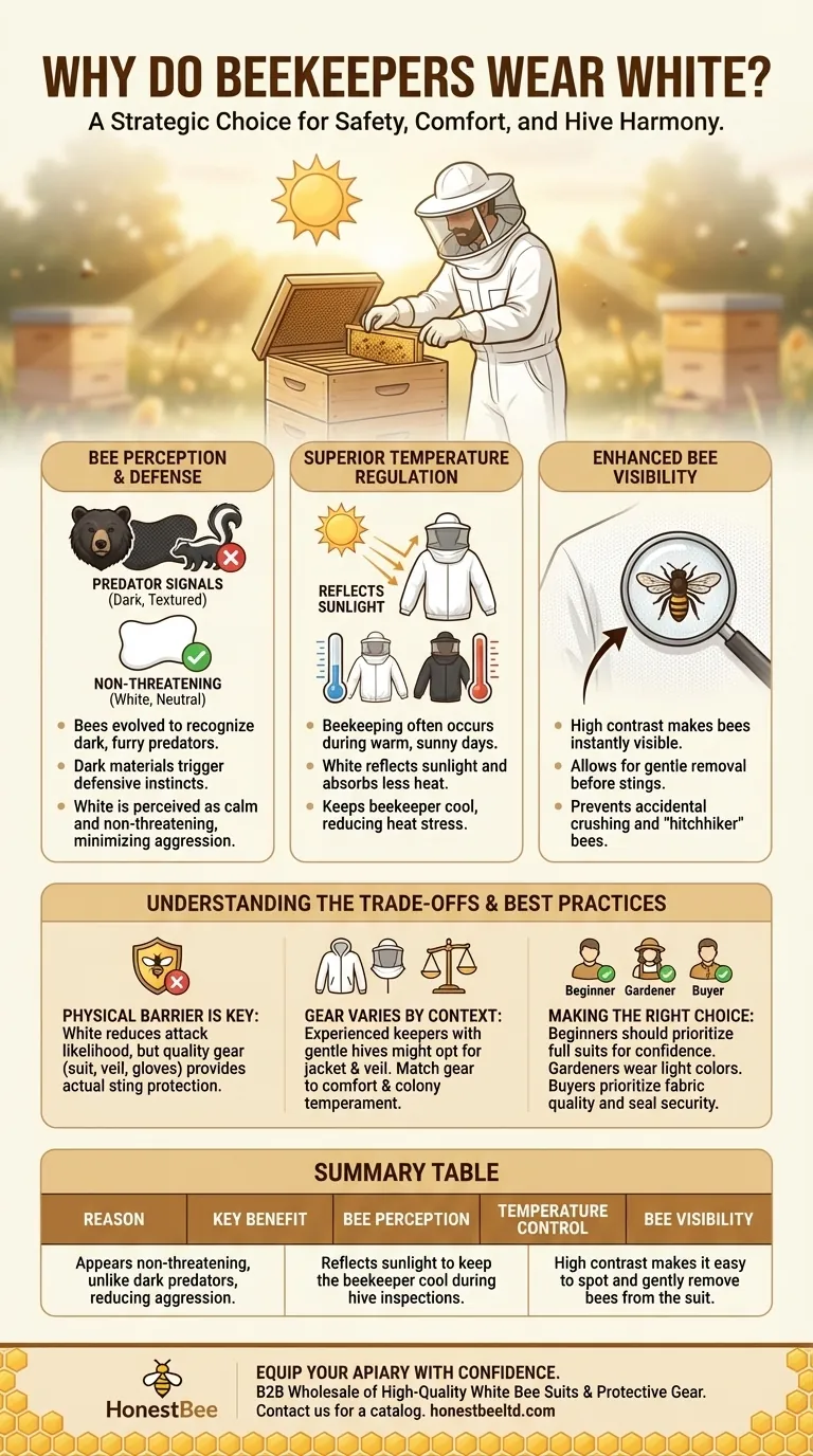 Why do beekeepers often wear white clothing? The Science Behind Bee Calm and Keeper Safety Visual Guide