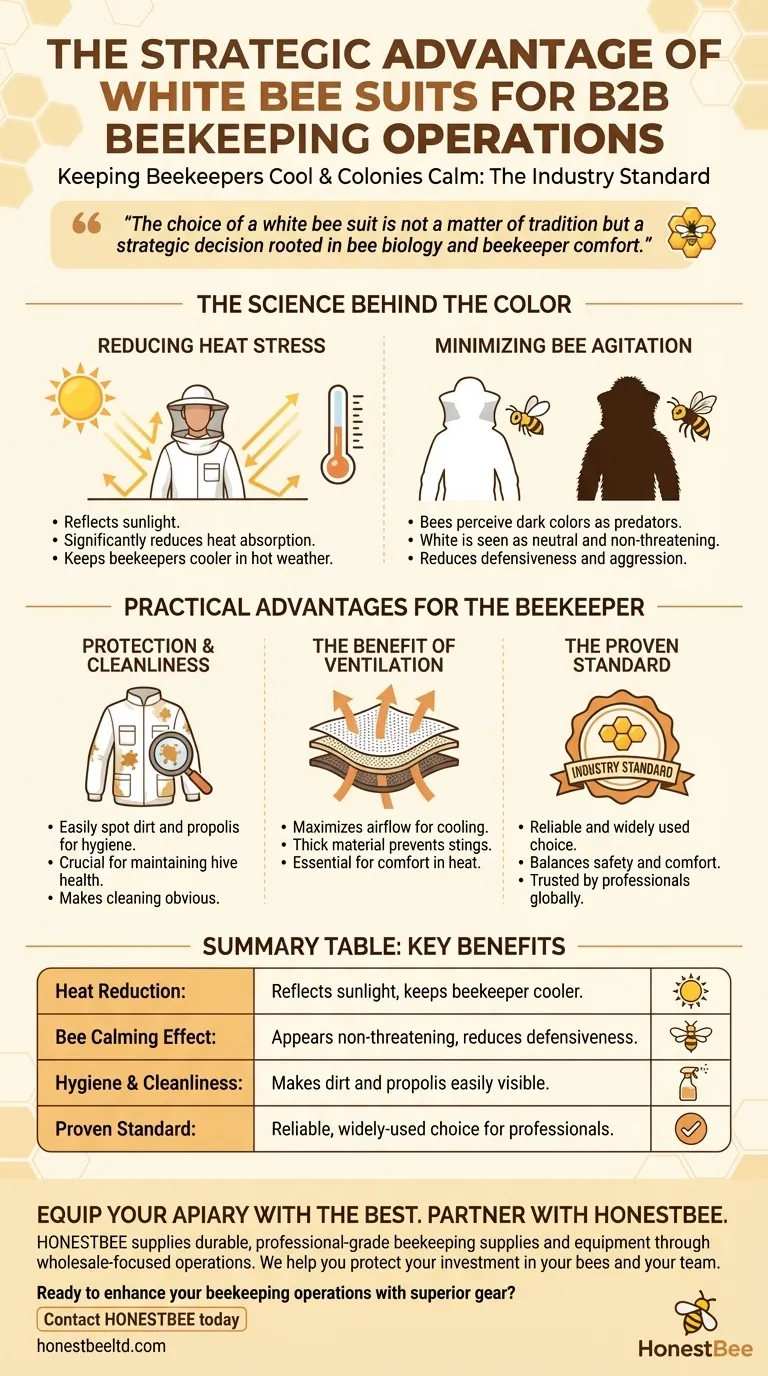 What are the advantages of white bee suits? Stay Cool and Keep Bees Calm Visual Guide
