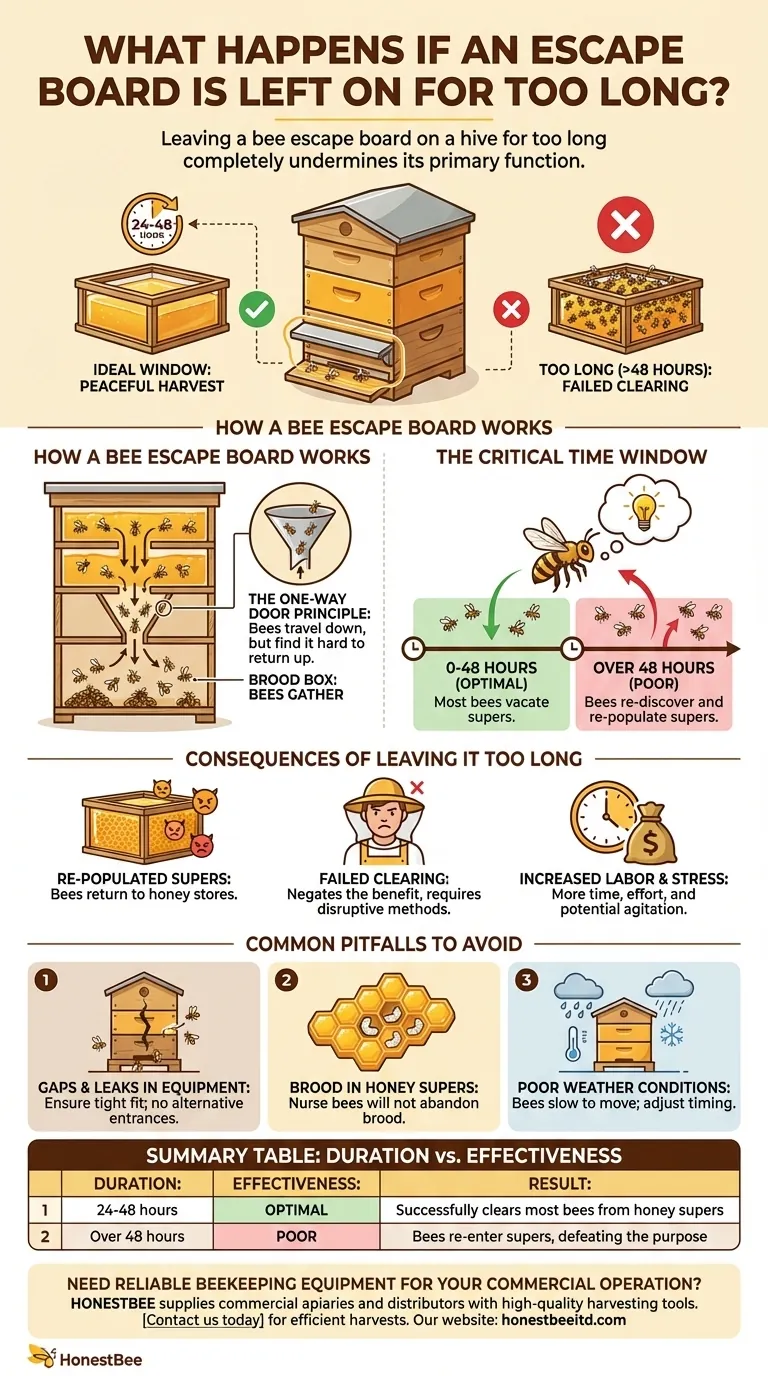 What happens if an escape board is left on for too long? Avoid this common harvesting mistake Visual Guide