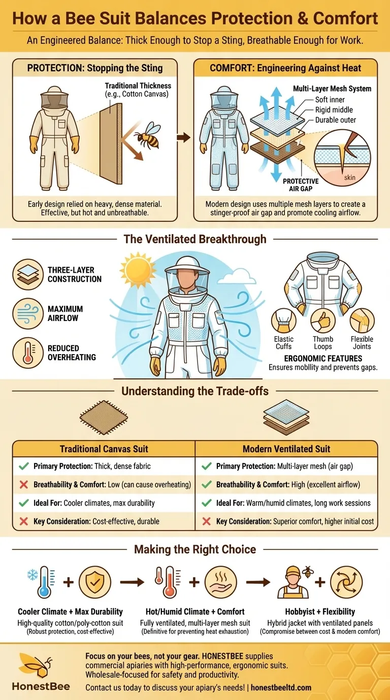 How does a bee suit balance protection and comfort? Engineered for Maximum Safety and Cooling Visual Guide