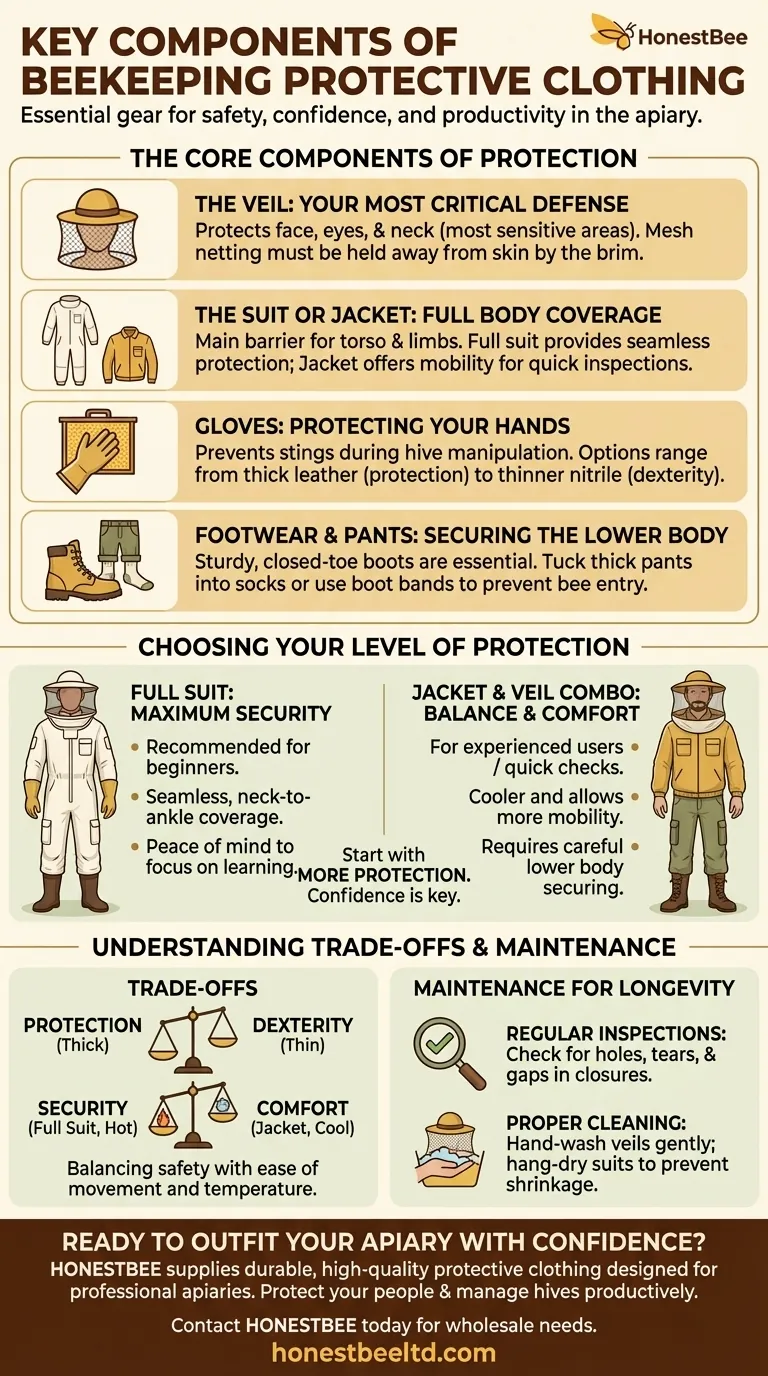 养蜂防护服的关键组成部分有哪些？一份完整的安全指南 图解指南