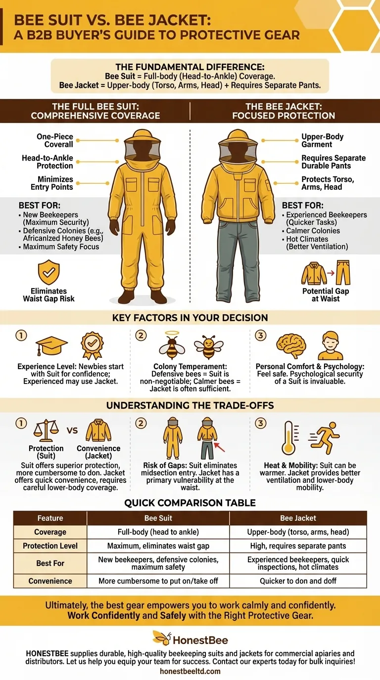 What are the differences between a bee suit and a bee jacket? Find Your Perfect Fit for Safety & Convenience Visual Guide