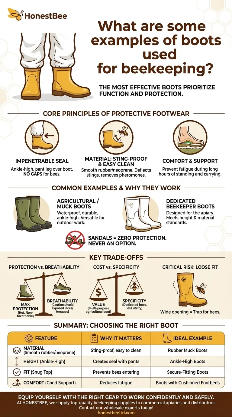 What are some examples of boots used for beekeeping? Essential Protection for Your Apiary Work Visual Guide