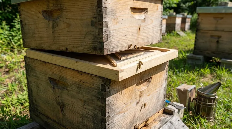 Comment la planche d'échappement d'abeilles triangulaire fonctionne-t-elle pour retirer les abeilles d'une hausse ? Réalisez une récolte de miel calme et sans stress