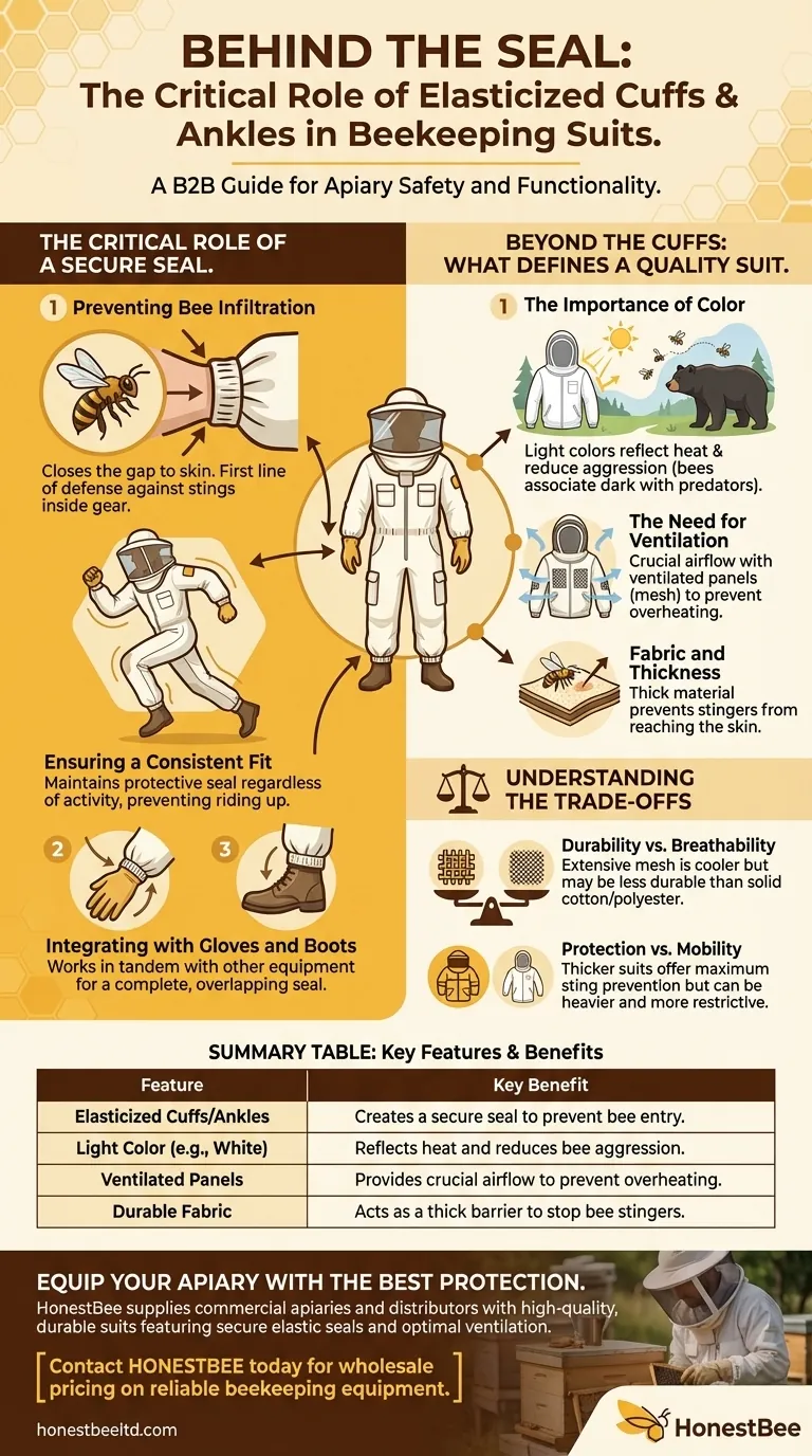 Quais são os benefícios dos punhos e tornozelos elásticos nos fatos de apicultura? Garanta Proteção Total e Conforto Guia Visual