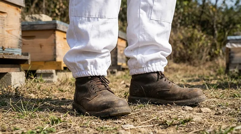 What role do boots play in beekeeping attire? Secure Your Suit & Prevent Stings