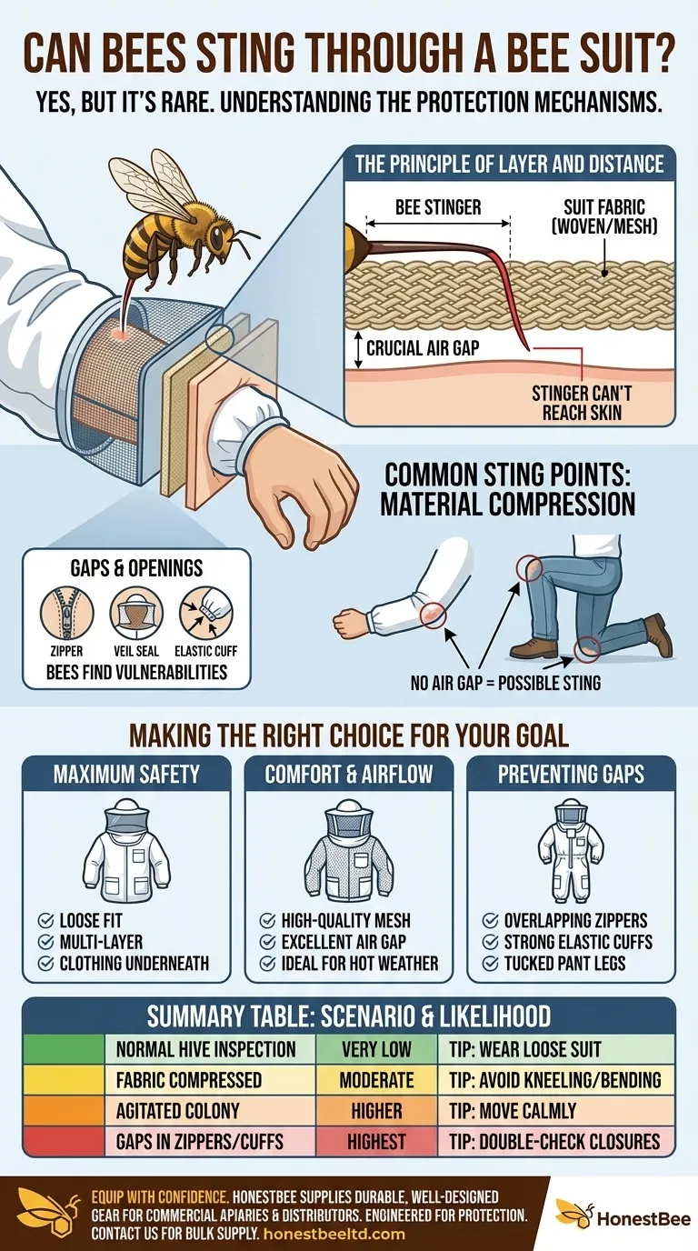 Can bees sting through a bee suit? Understanding the limits of beekeeping protection Visual Guide