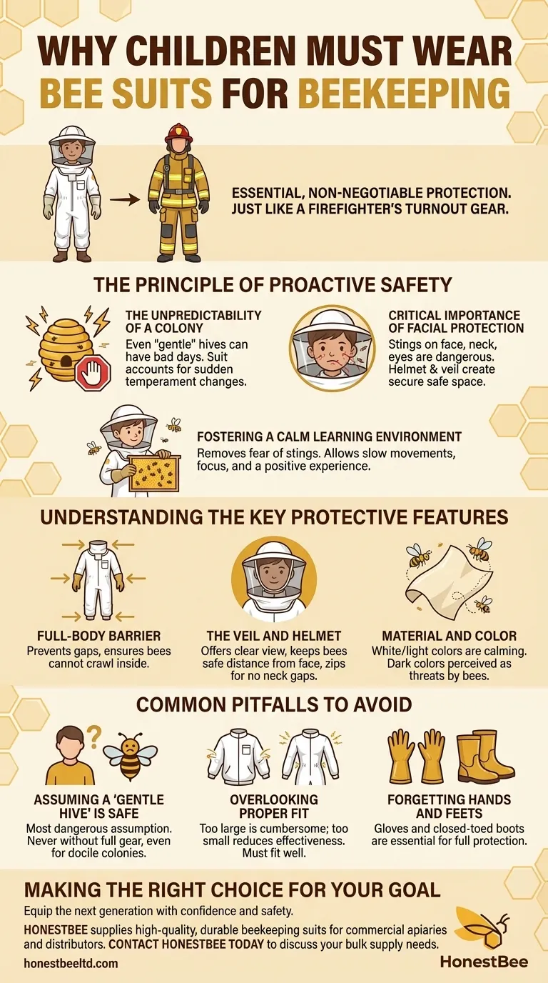 Why is it important for children to wear bee suits? Essential Safety for Young Beekeepers Visual Guide