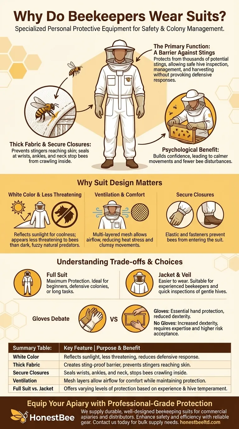 Why do beekeepers wear suits? Essential Protection for Hive Management Visual Guide