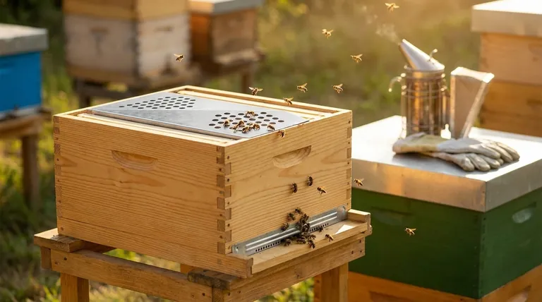 How was the issue of blocked bees resolved? A Gentle, Inverted Escape Method