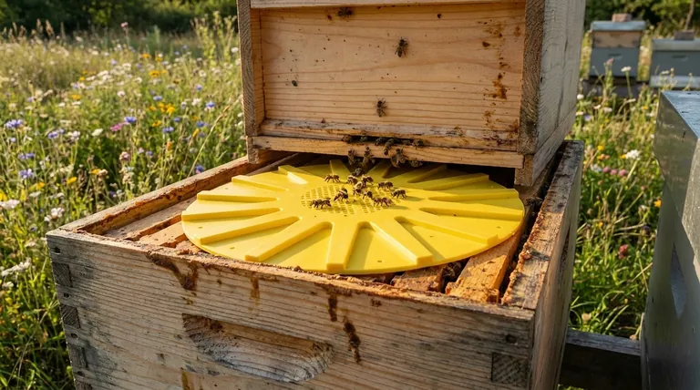 ミツバチ脱出板を設置してから、蜂蜜を収穫するまでにどのくらい待つべきですか?24〜48時間で巣箱を空にしましょう