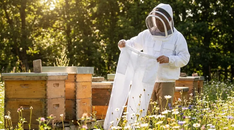 What is a third option for beekeeping protective clothing? Discover the Modular Jacket & Pants Combo