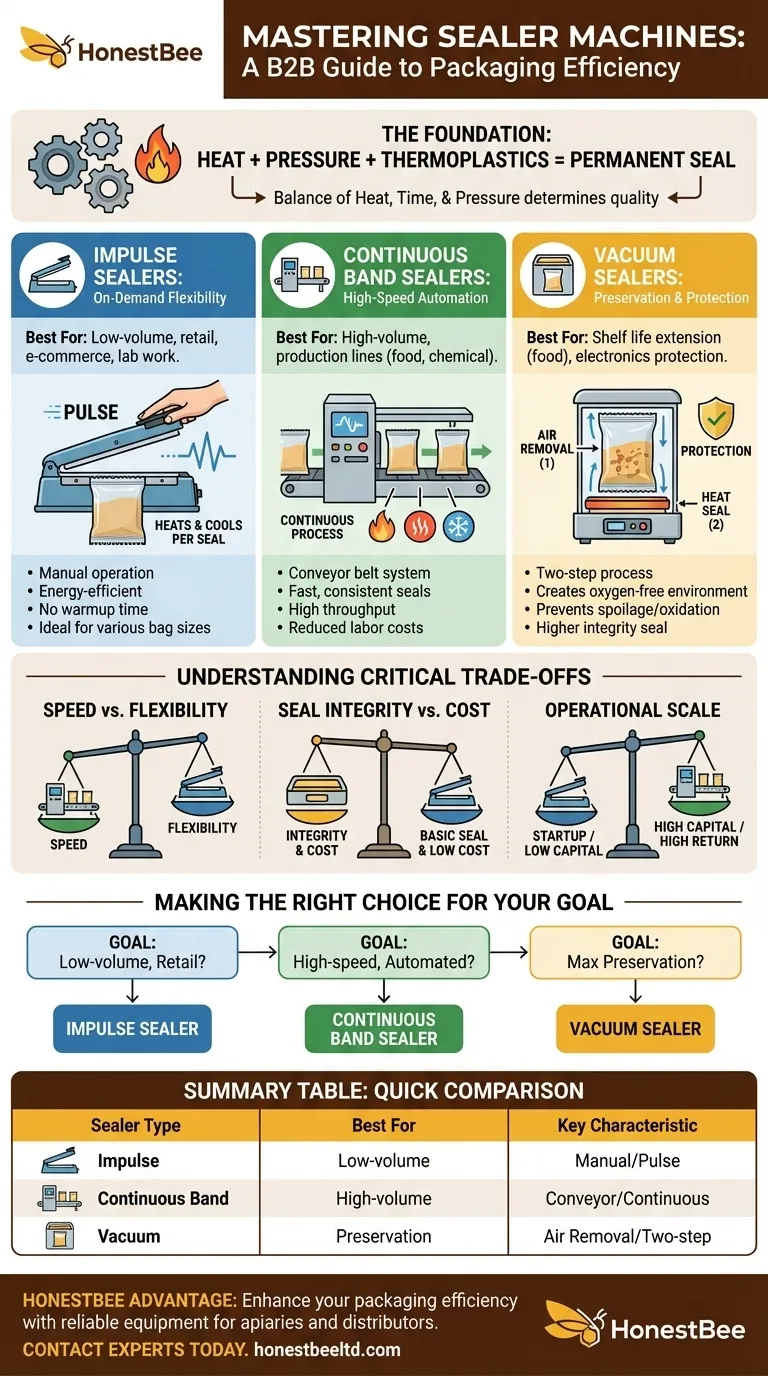 What are the different types of sealer machines? Find the Right Sealer for Your Operation Visual Guide
