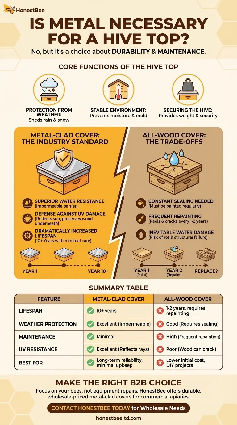 Is metal necessary for the top of a hive? Boost Hive Durability & Reduce Maintenance Visual Guide