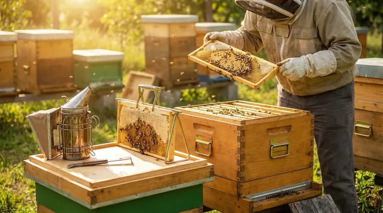 What advantages does the Migratory Beehive Lid provide? A Stable Work Platform for Efficient Hive Inspections