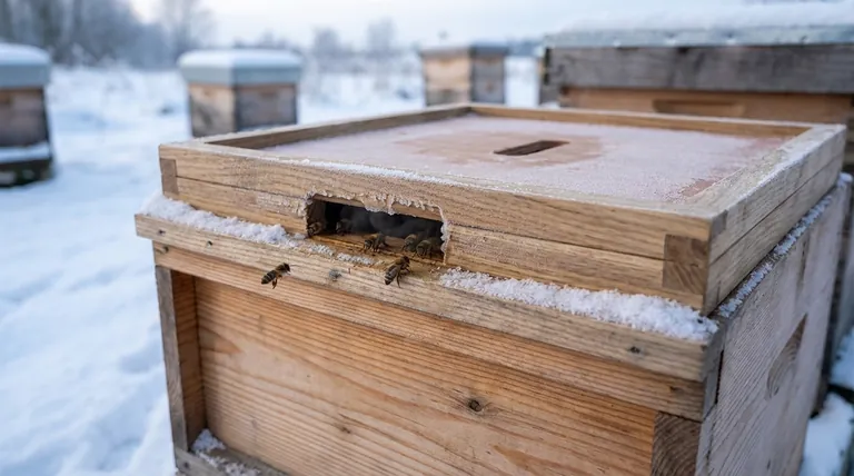Warum ist eine innere Abdeckung mit Einkerbung im Winter nützlich? Ein Leitfaden für Imker zum Überleben des Bienenstocks im Winter