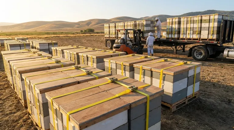 Quali sono i vantaggi di un coperchio migratorio? Costo, semplicità ed efficienza di trasporto per gli apicoltori commerciali