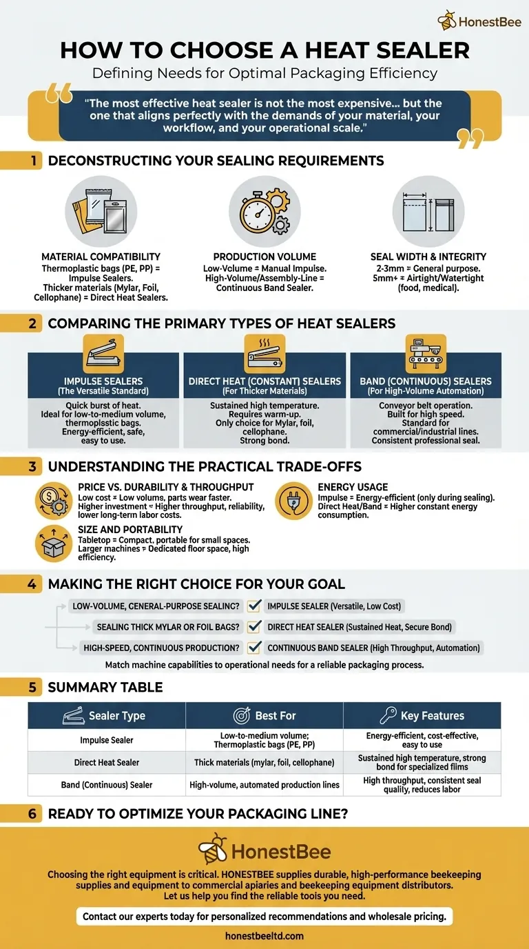 如何选择热封机？一份根据您的需求匹配合适机器的指南 图解指南