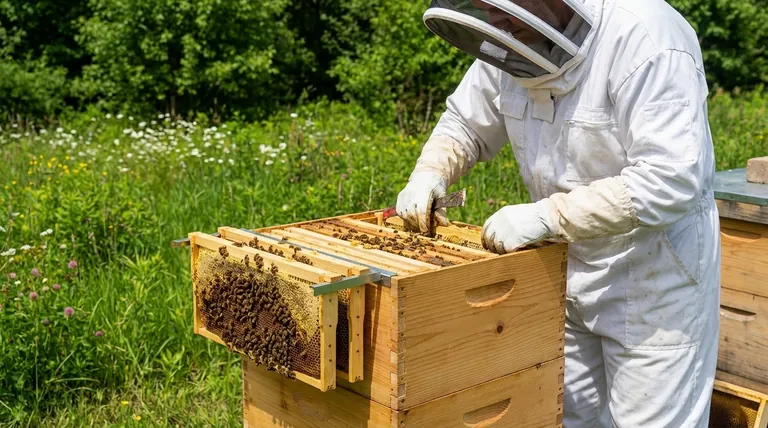 What is the purpose of the beehive frame perch? Improve Hive Inspection Safety & Efficiency