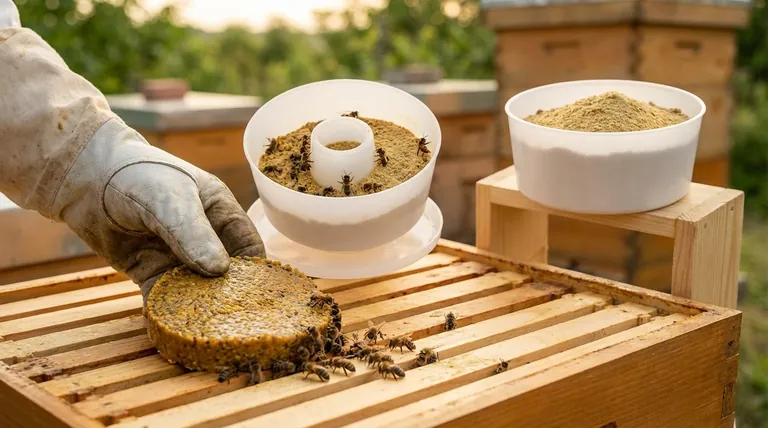 كيف يتم إطعام حبوب اللقاح للنحل؟ عزز نمو المستعمرة بالتغذية الاستراتيجية