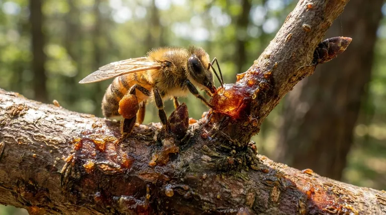 How do honey bees collect resin? Unpacking the Specialized Task of Propolis Foraging