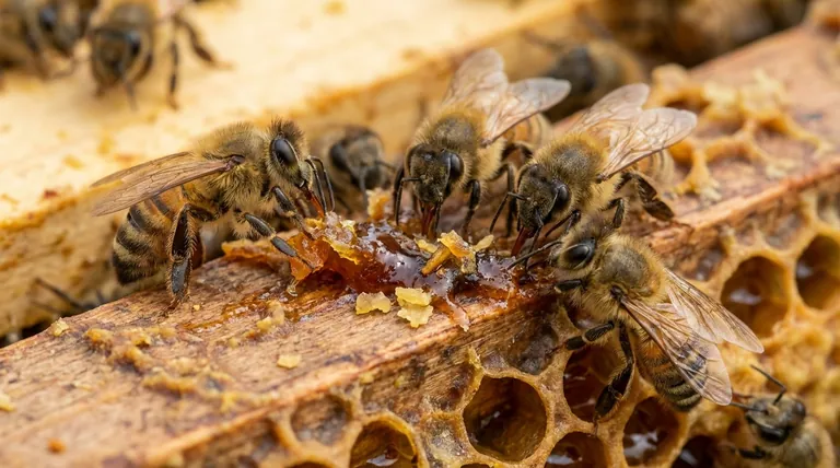 Como a resina é transformada em própolis dentro da colmeia? O Processo Colaborativo Revelado
