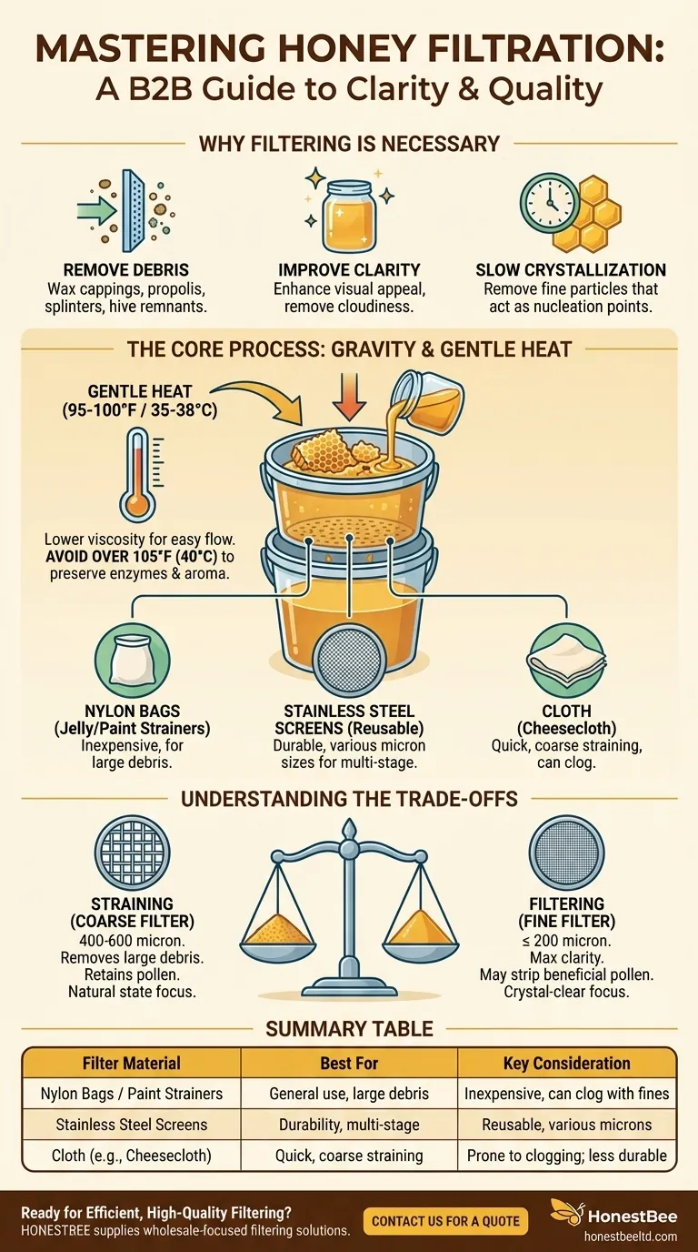 What can I filter honey through? A Guide to Clean, Clear Honey for Beekeepers Visual Guide