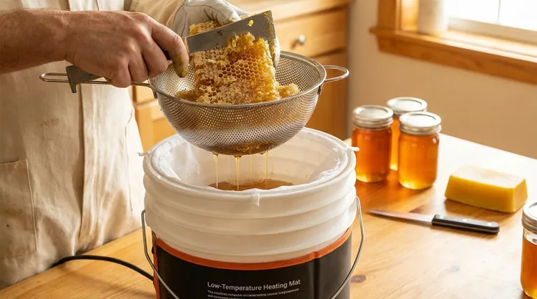 Was ist der beste Weg, Honig abzusieben? Meistern Sie die Methode des sanften Zerdrückens und Abseihens