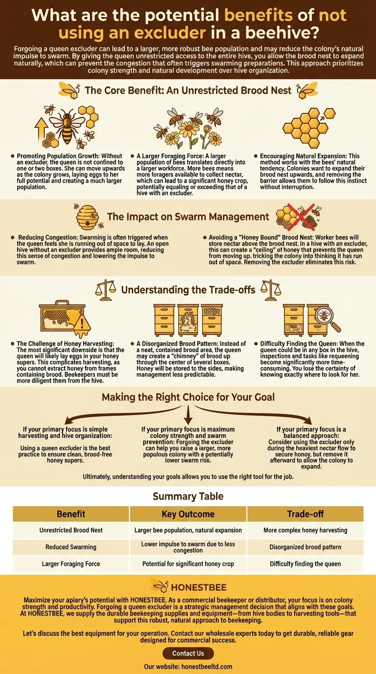 不使用隔王板对蜂群有哪些潜在益处？增强蜂群强度和蜂蜜产量 图解指南