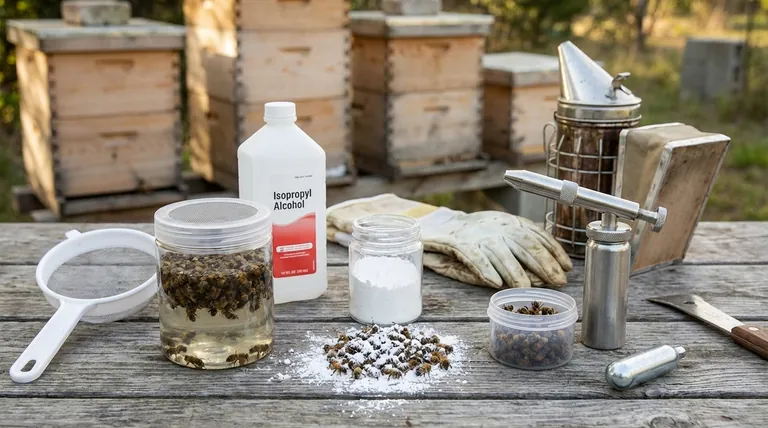 What are the recommended methods for monitoring mites? Choose the Best Method for Your Apiary