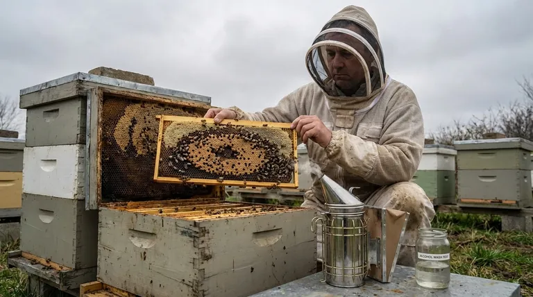 진드기 피해 4단계 또는 5단계에 있는 벌집에 대해 어떤 조치를 취해야 할까요? 벌집 비상사태 관리 가이드