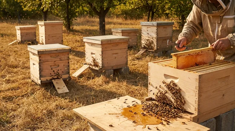 What conditions increase the potential for robbing in bee colonies? Prevent Hive Warfare with Proactive Management