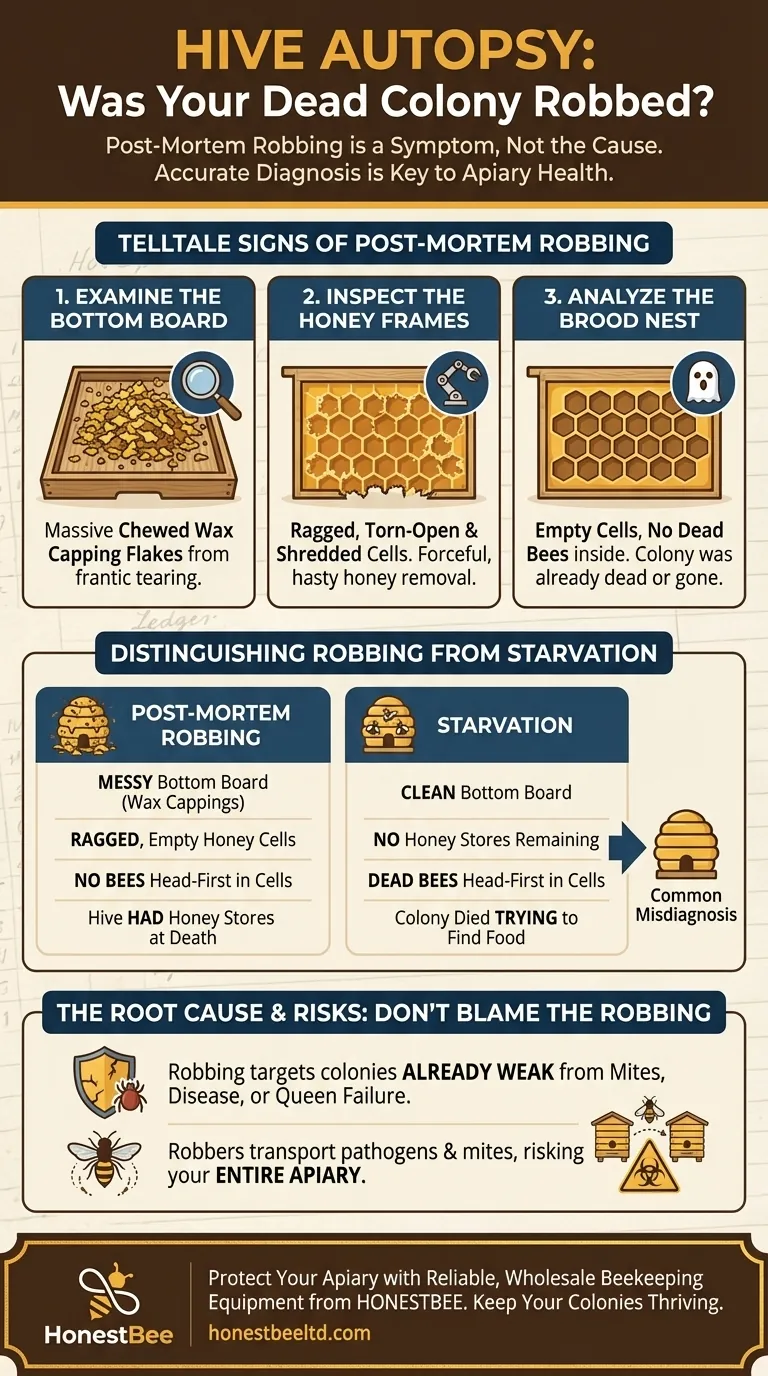양봉업자는 죽은 군집이 약탈당했는지 어떻게 판단할 수 있을까요? 정확한 벌통 부검 가이드 시각적 가이드