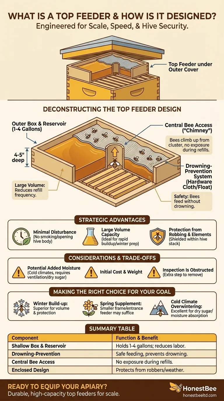 What is a top feeder and how is it designed? Maximize Hive Feeding Efficiency Visual Guide