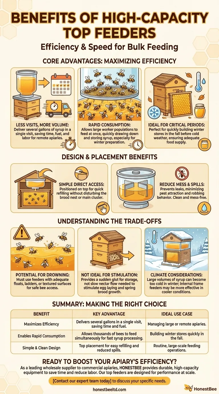 Was sind die Vorteile der Verwendung eines Oberdeckelfütters mit hoher Kapazität? Maximieren Sie die Effizienz für Ihren Bienenstand Visuelle Anleitung